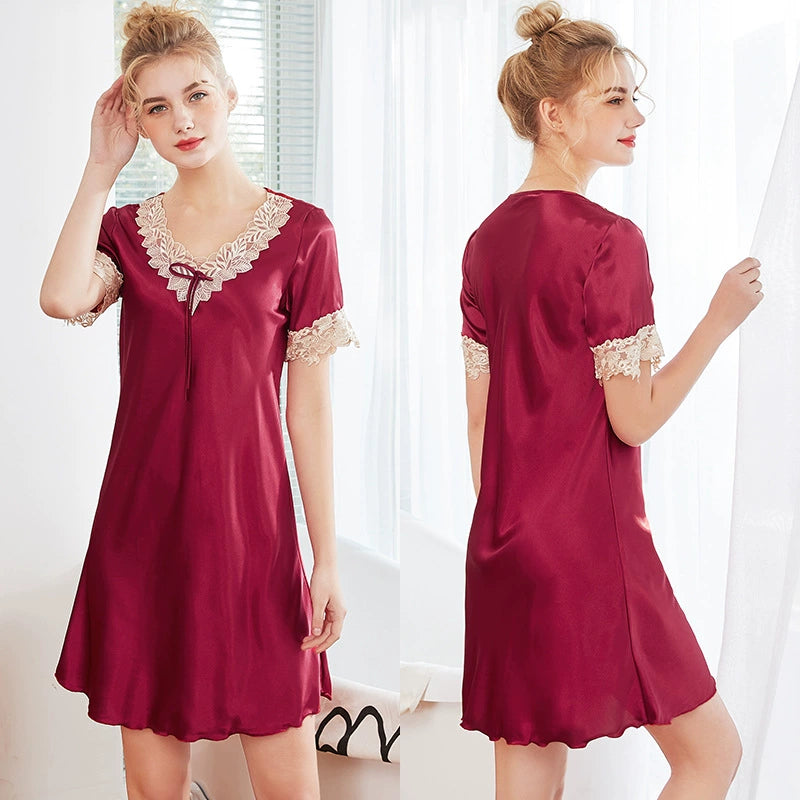 Blush Lace Slip – Soft Satin Romance